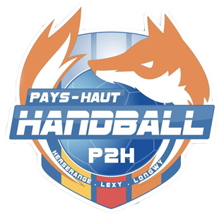 Logo du Club Pays Haut Handball représentant un renard et un ballon de handball