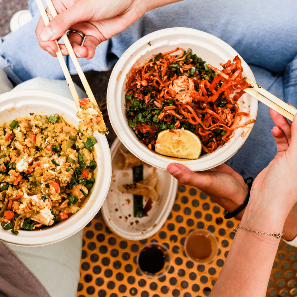 repas asiatique et végétarien 