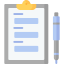 icone d'un formulaire avec un stylo, l'une des fonctionnalités de l'application mobile Mutlor