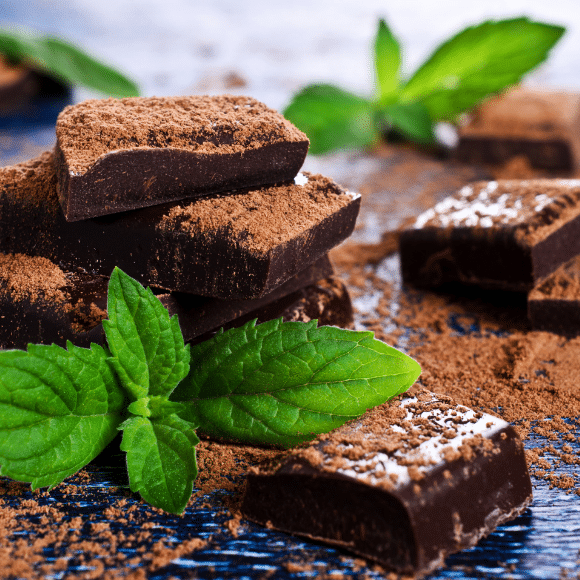 carrés de gateaux au chocolat 