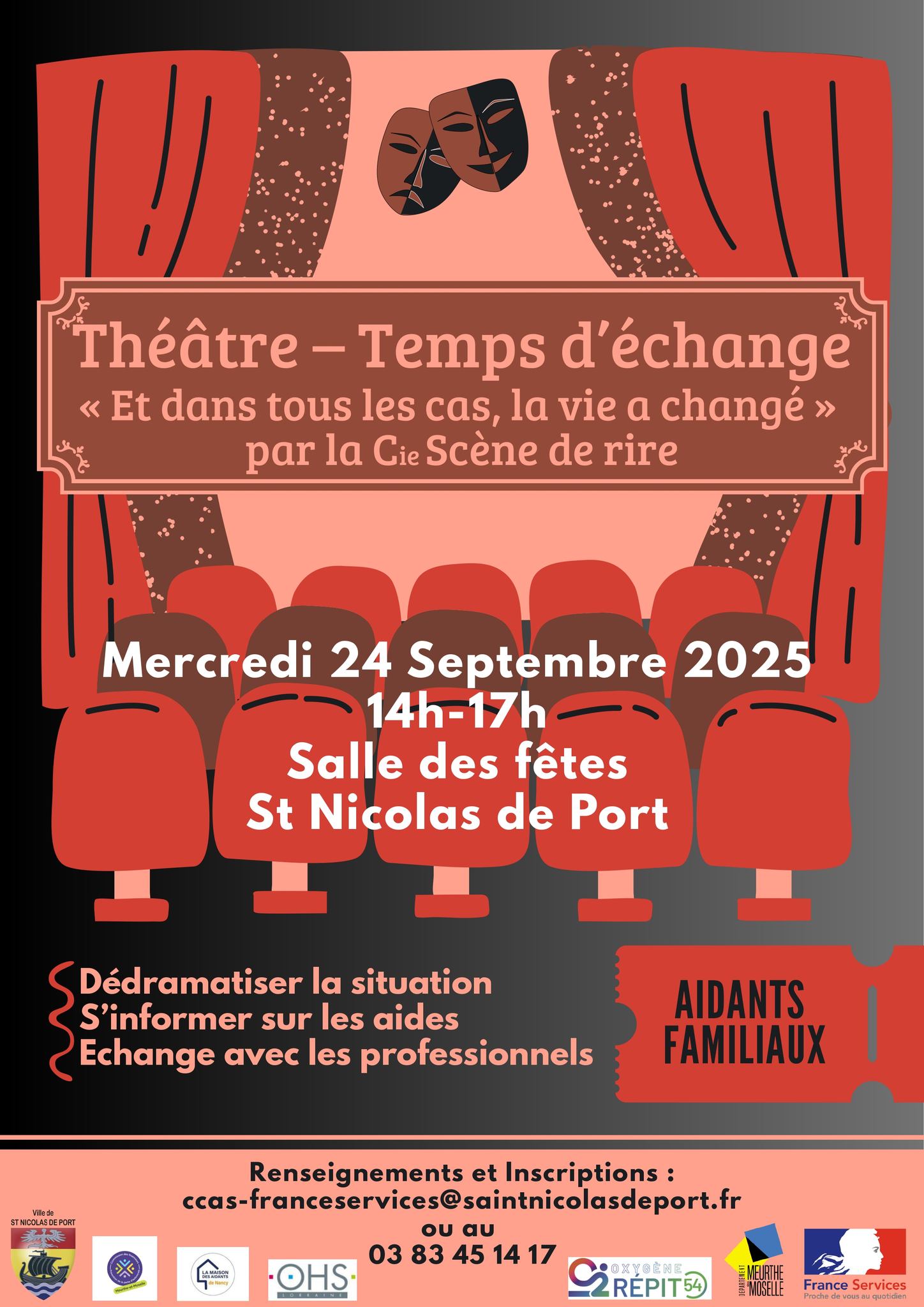 2025-09-24 – Théâtre temps d’échange Et dans tous les cas, la vie a changé – SAINT NICOLAS DE PORT
