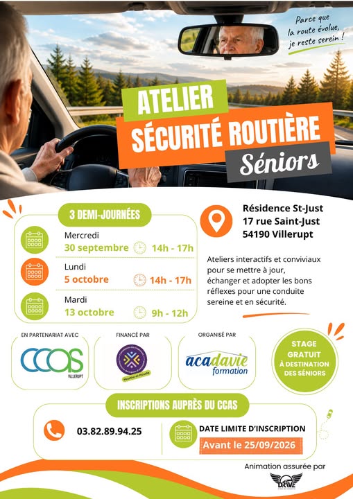 2026-09-30 - Atliers Secrité routière seniors - Villerupt