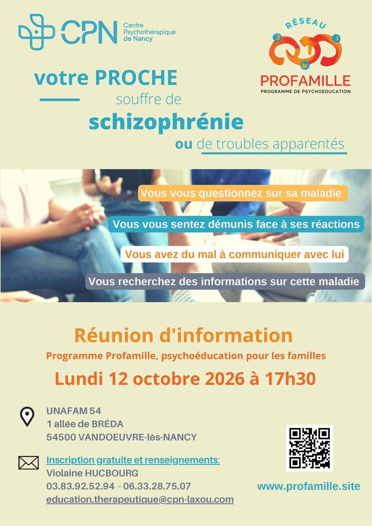2026-10-12 - Réunion d'information Schizophrénie - VANDOEUVRE LES NANCY